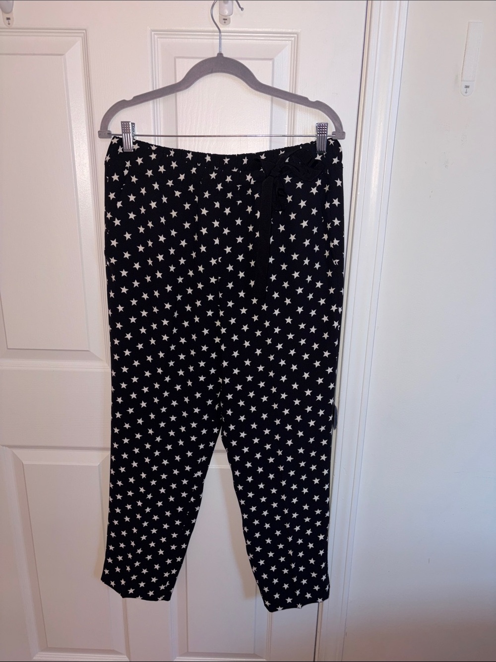 J. Crew Black Star-Print Pants